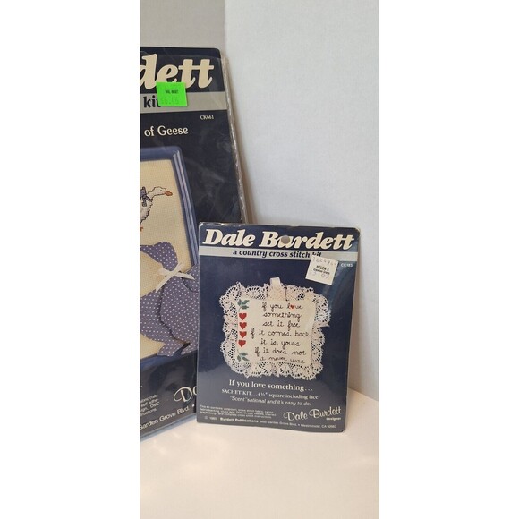 Lot of 5 DALE BURDETT Cross Stitch Vintage Frame Sealed Variety 1980's Original - Picture 5 of 9